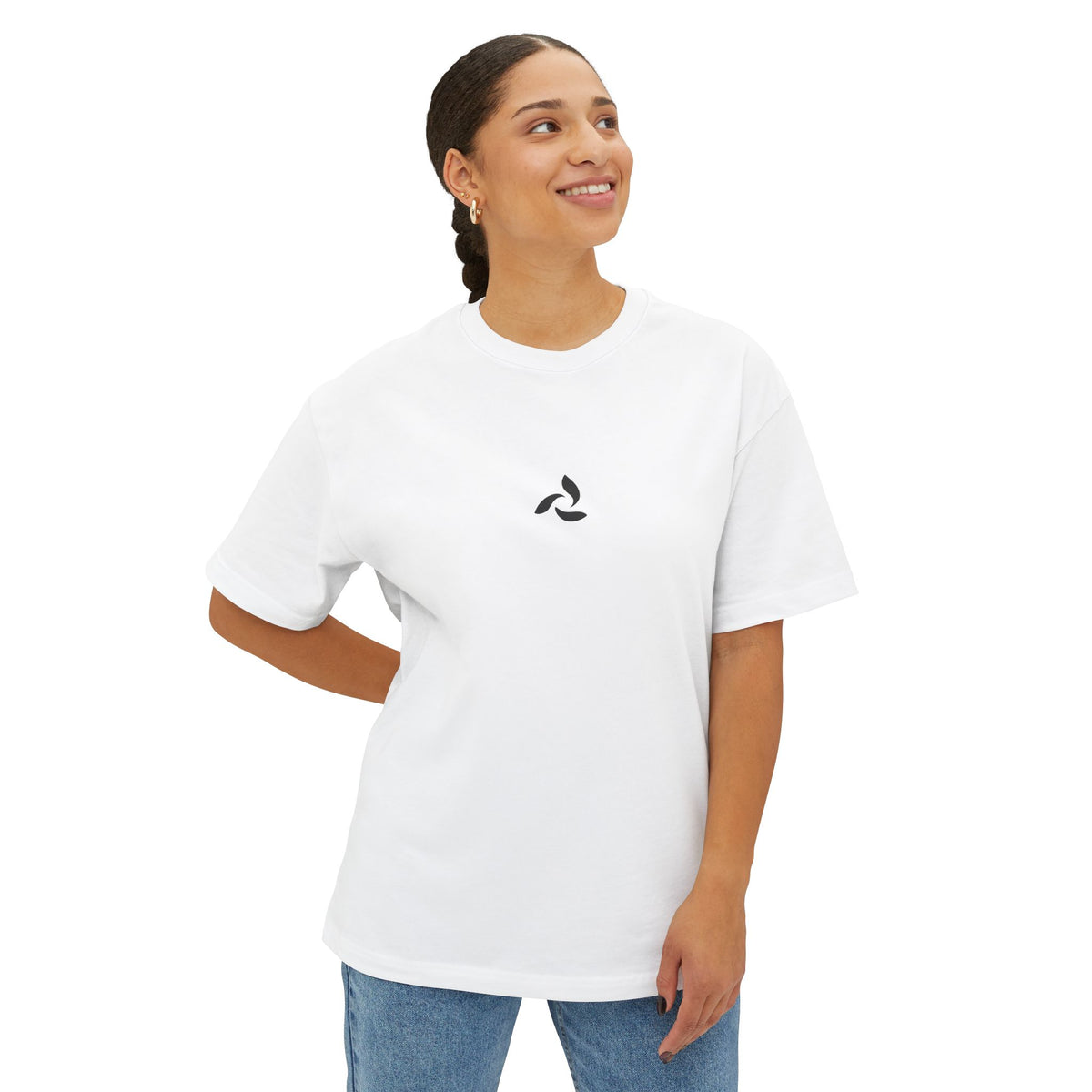 T-shirt oversize « ET SI… » — Blanc