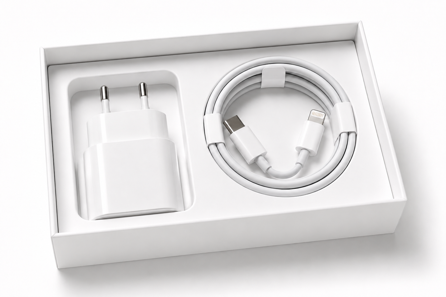 Chargeur rapide iPhone  – Adaptateur 20W USB-C + Câble Lightning
