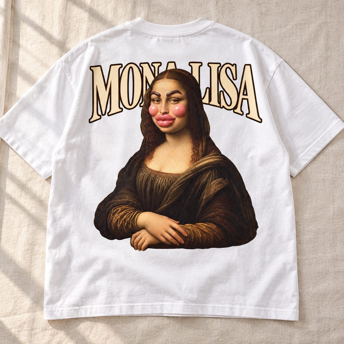 T-shirt oversize  – coton épais, imprimé grand format au dos