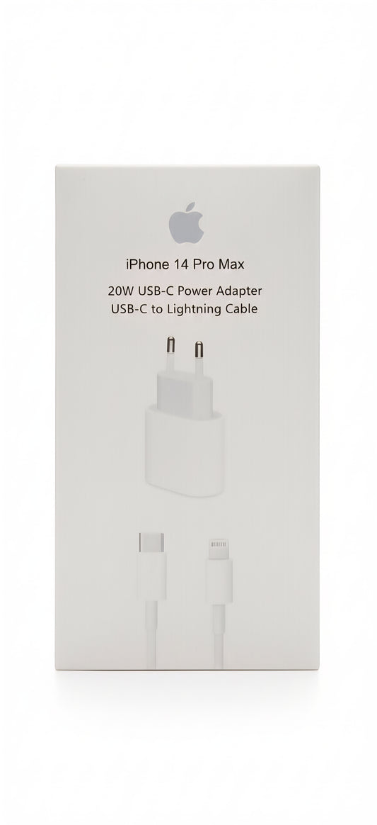 Chargeur rapide iPhone  – Adaptateur 20W USB-C + Câble Lightning